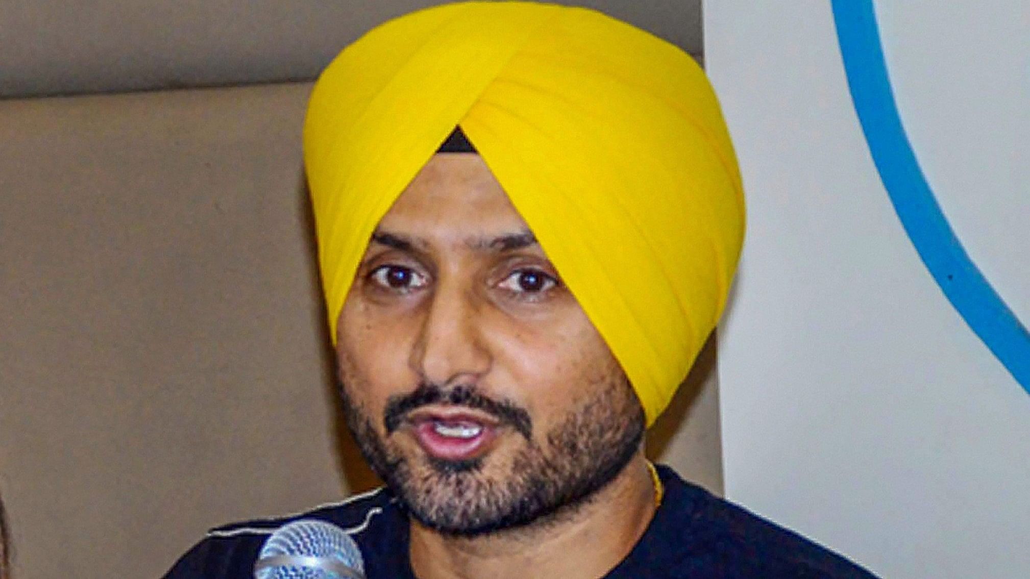 <div class="paragraphs"><p>Former cricketer and AAP Rajya Sabha MP Harbhajan Singh.</p></div>